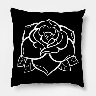 Rose Tat WHT Pillow