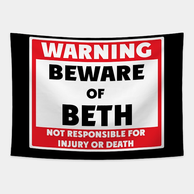 Beware of Beth Tapestry by BjornCatssen