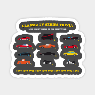 Classic TV Series Trivia: Cars Magnet