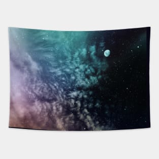 Polychrome Moon Tapestry