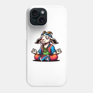 Funny goat yoga Phone Case