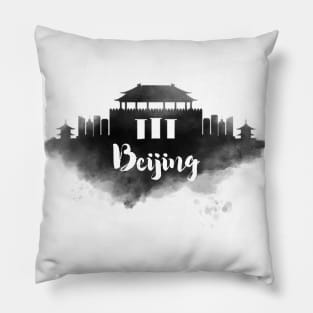 Beijing watercolor Pillow