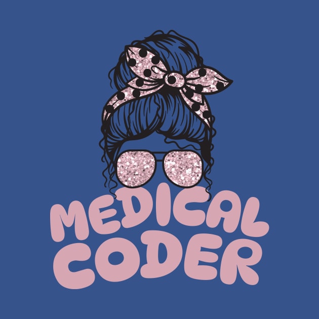 Medical coder messy bun by Teewyld