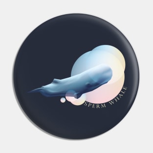 Sperm Whale - Beautifully Styled Oceanic Mammal Pin