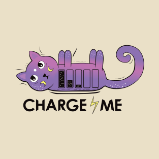 Charge me! Mobile cat T-Shirt