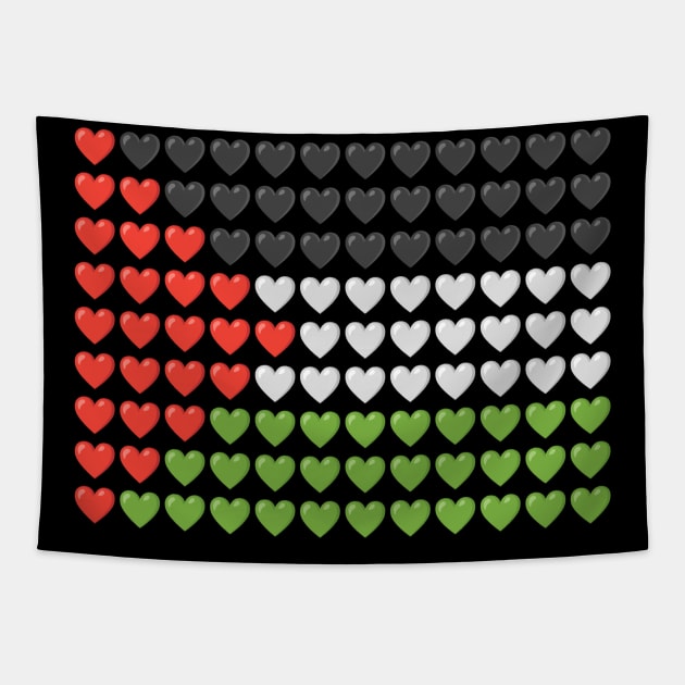 Love Palestine Tapestry by mojud