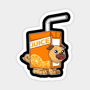 Cute & Funny Juice Puppy Dog Obsessed Magnet