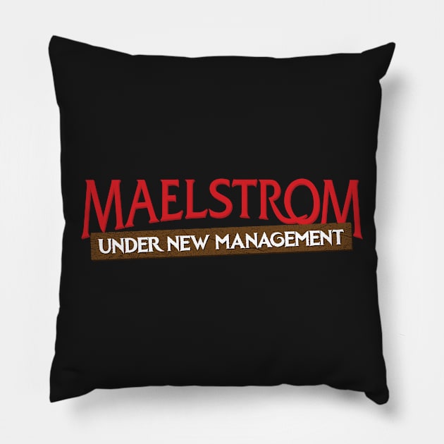 Maelstrom Under New Management Pillow by GoAwayGreen