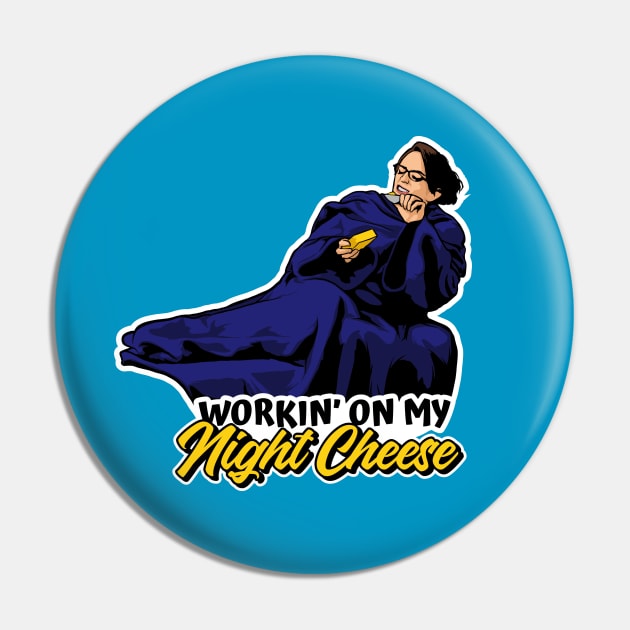 Liz Lemon Night Cheese Pin by SBarstow Design