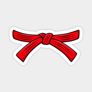 ITF Taekwon-Do costume Red belt 2th gup test Magnet