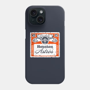 FRONT & BACK print Vintage Astros Beer Phone Case