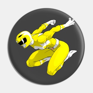 Yellow Mighty Morphin Power Ranger Pin