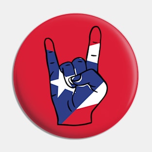 Rock On, Puerto Rico Pin