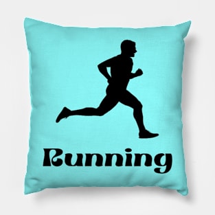 Man Running for fitness Pillow