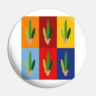 Lulav - Primary Tertiary Pop Art Grid Pin