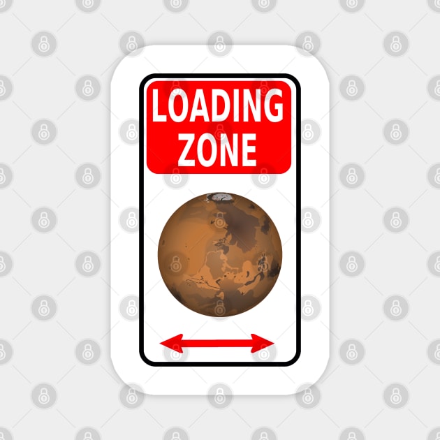 Colonize Mars Landing Zone Magnet by In Asian Spaces