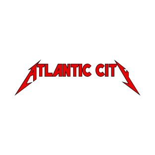 Atlantic City - Typography Art T-Shirt
