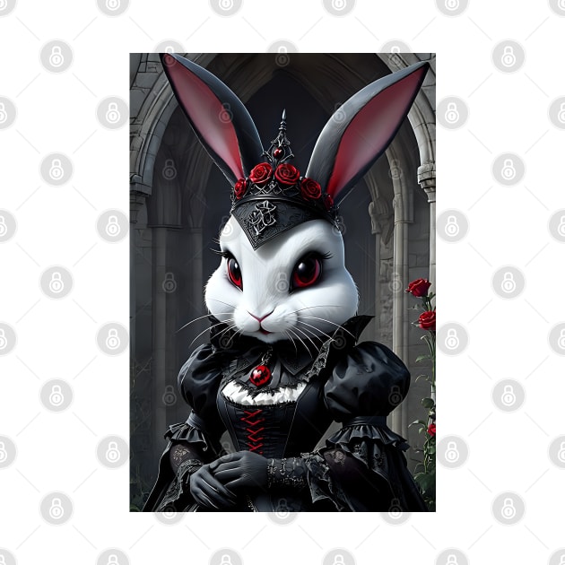 Beautiful gothic bunny by Spaceboyishere