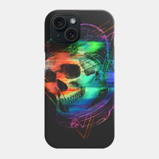 Glitch Skull Phone Case