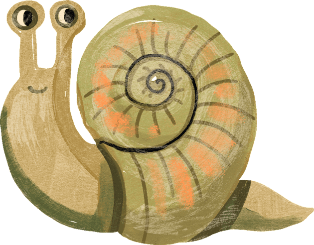 Slimy Snail Kids T-Shirt by Rebelform