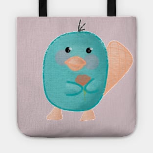 Cute platypus flower design Tote