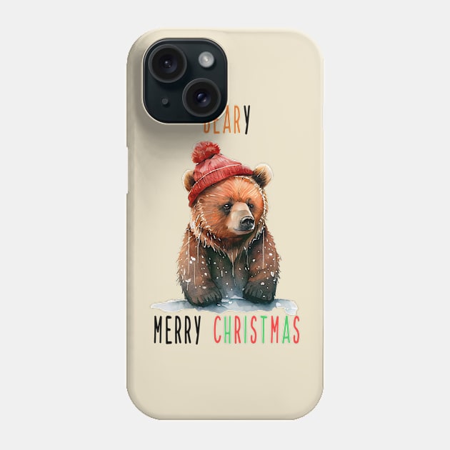 Beary Merry Christmas Phone Case by MZeeDesigns