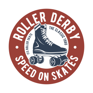 Roller Derby Speed On Skates T-Shirt