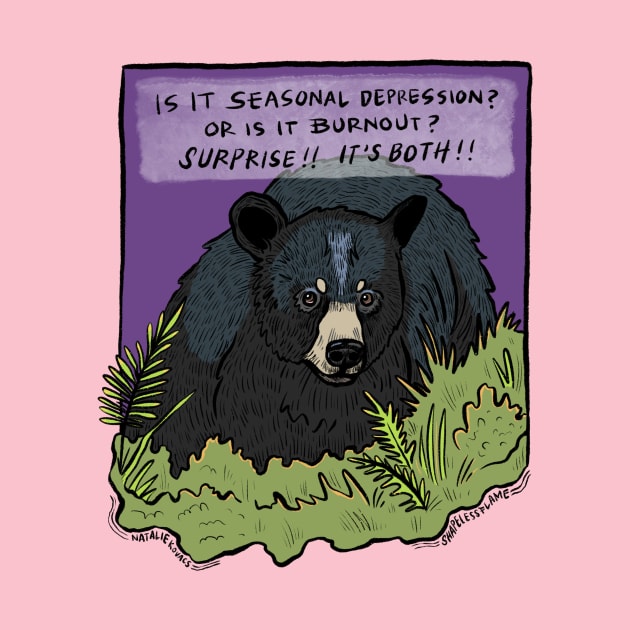 Seasonal Depression Bear by shapelessflame