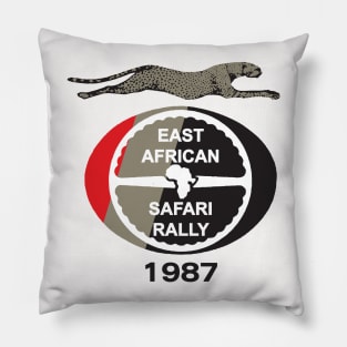 East African Safari Rally 1987 Pillow