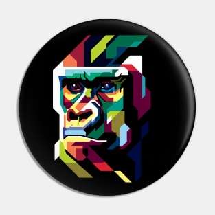 colorfull gorilla Pin