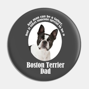 Boston Terrier Dad Pin