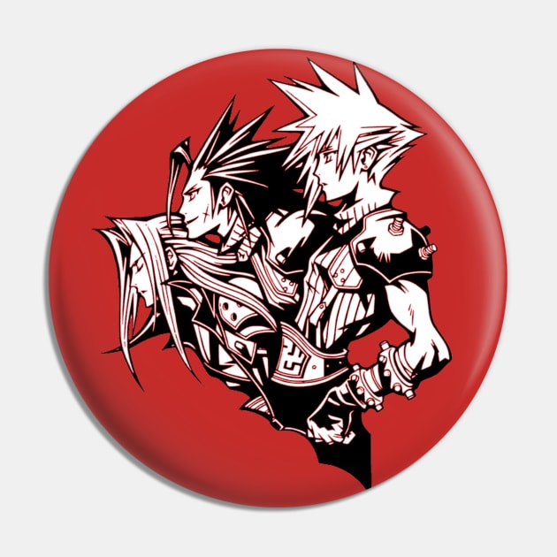 Cloud Sephiroth and Zack Final Fantasy Pin by OtakuPapercraft