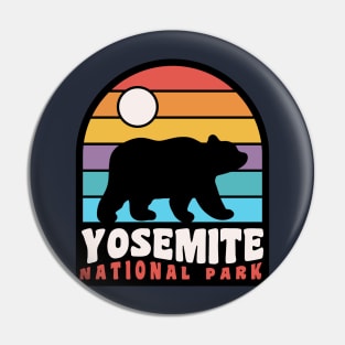 Yosemite National Park California Bear Badge Pin