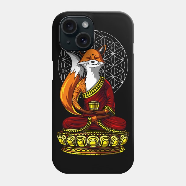 Fox Buddha Phone Case by underheaven