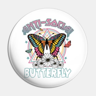 butterfly Anti social media Pin