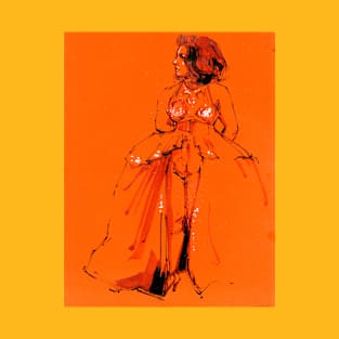 Darlinda on Orange Paper T-Shirt