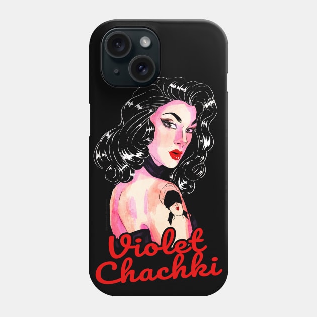 Violet Chachki Shirt Phone Case by giuliarenzi