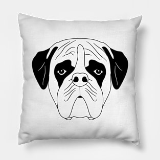 Boxer Dog Head Pillow