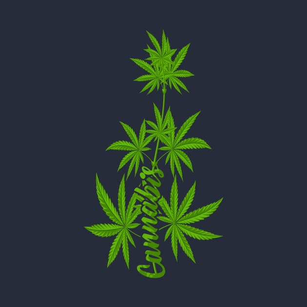 Cannabis Plant by CryptoTextile