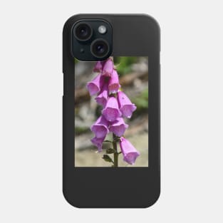 Bright pink common foxglove Phone Case