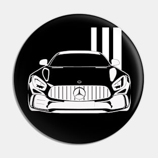 Sports Car Illustration Pin