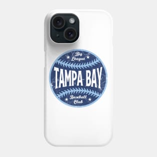 Tampa Bay Retro Big League Baseball - White Phone Case
