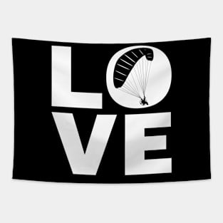 Love Paragliding Gift For Paragliders Tapestry