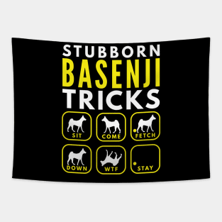 Stubborn Basenji Tricks - Dog Training Tapestry