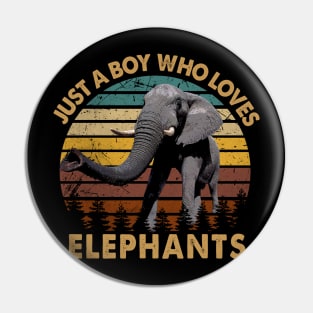 Jumbo Joy Elephant Dreams, Trendy Tee for Wildlife Aficionados Pin