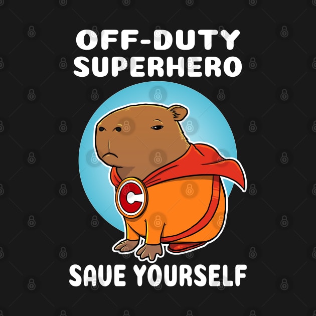 Off-duty superhero save yourself Capybara Costume by capydays