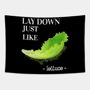 Lay Down Lettuce Tapestry