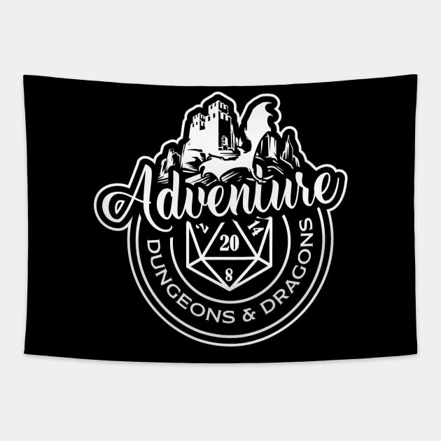 DnD Design Adventure Tapestry by OfficialTeeDreams