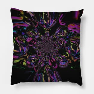 Cross Christian Tie Dye Stained Glass Pillow