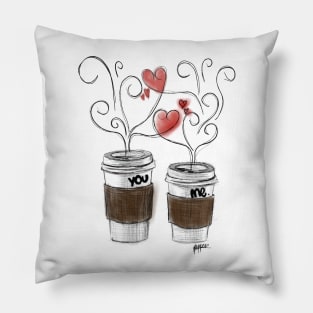 A latte of love between you and me. Pillow